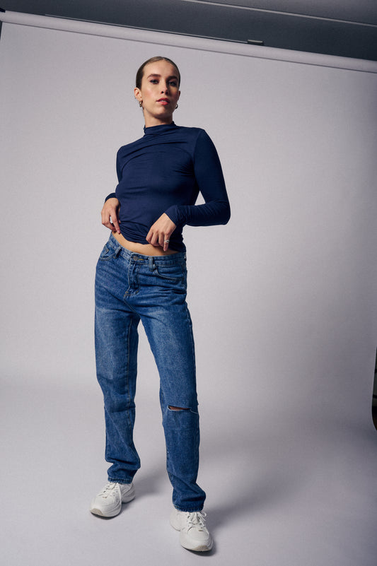 Mylah top marineblauw