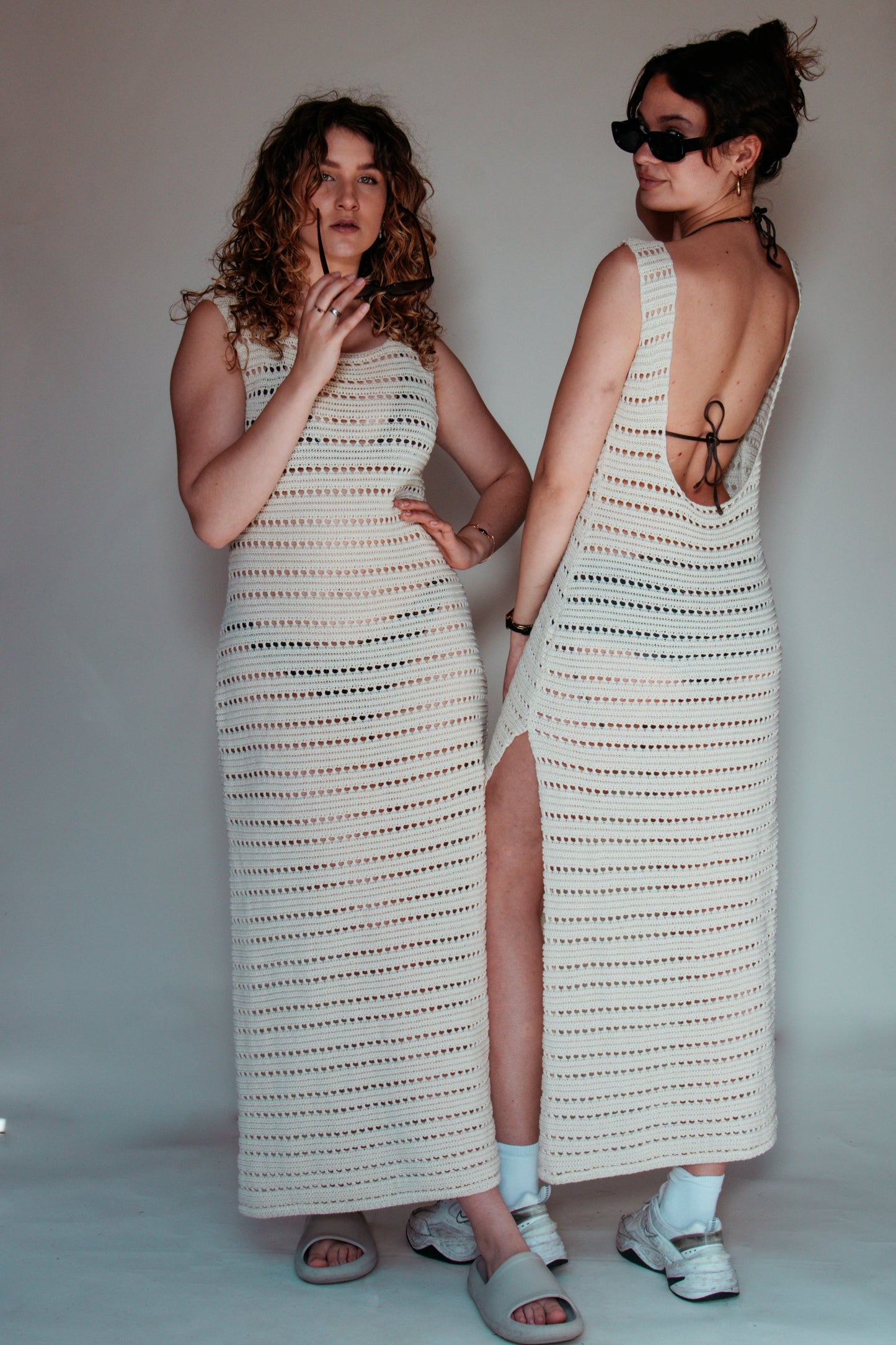 Flynn gebreide maxi-dress