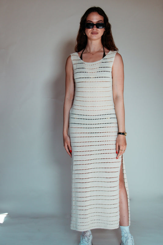 Flynn gebreide maxi-dress
