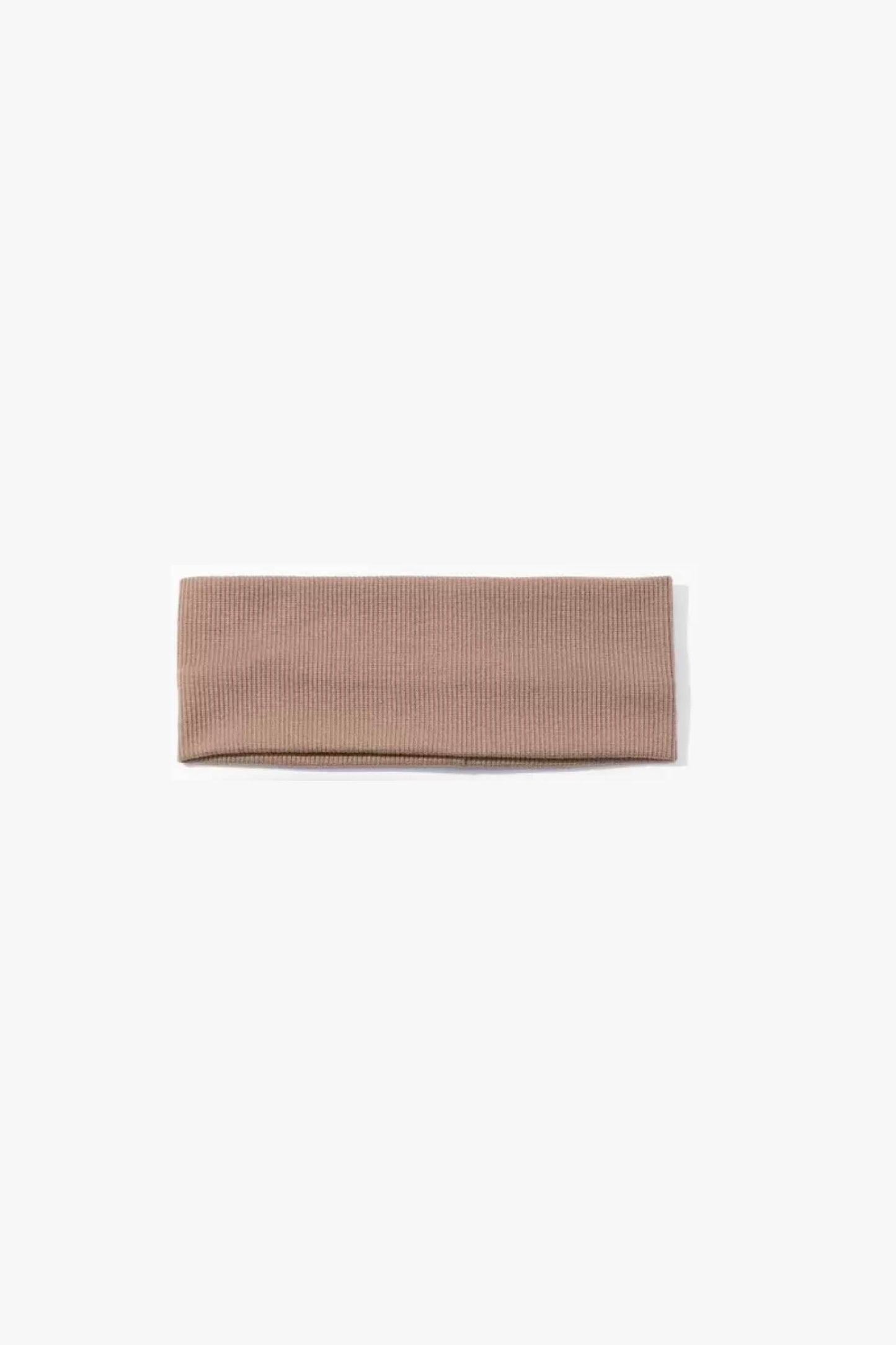 Beige headband on a white background