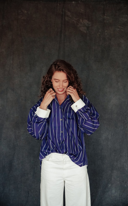Paris striped blouse